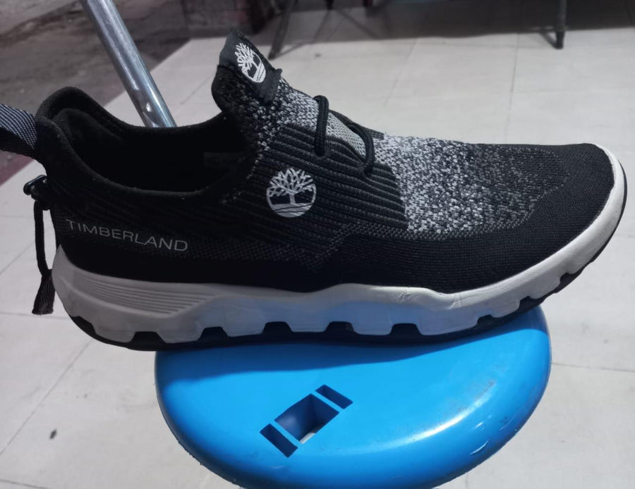 Timberland Black/Grey Knit Sneakers | سبادري Timberland