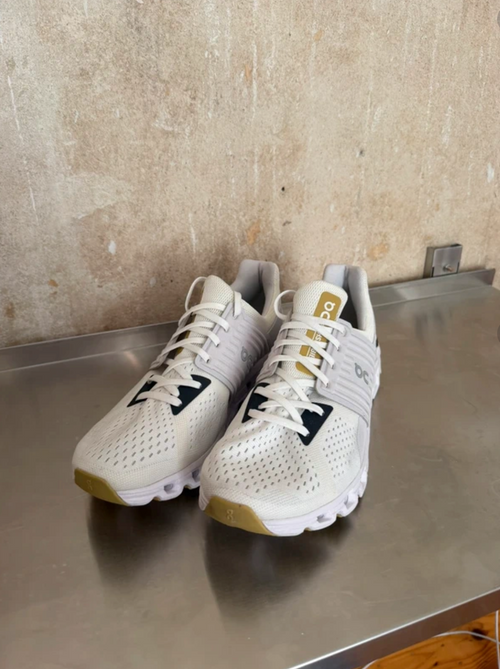 On Running White & Gold Shoes - Size 43 | سبادري On
