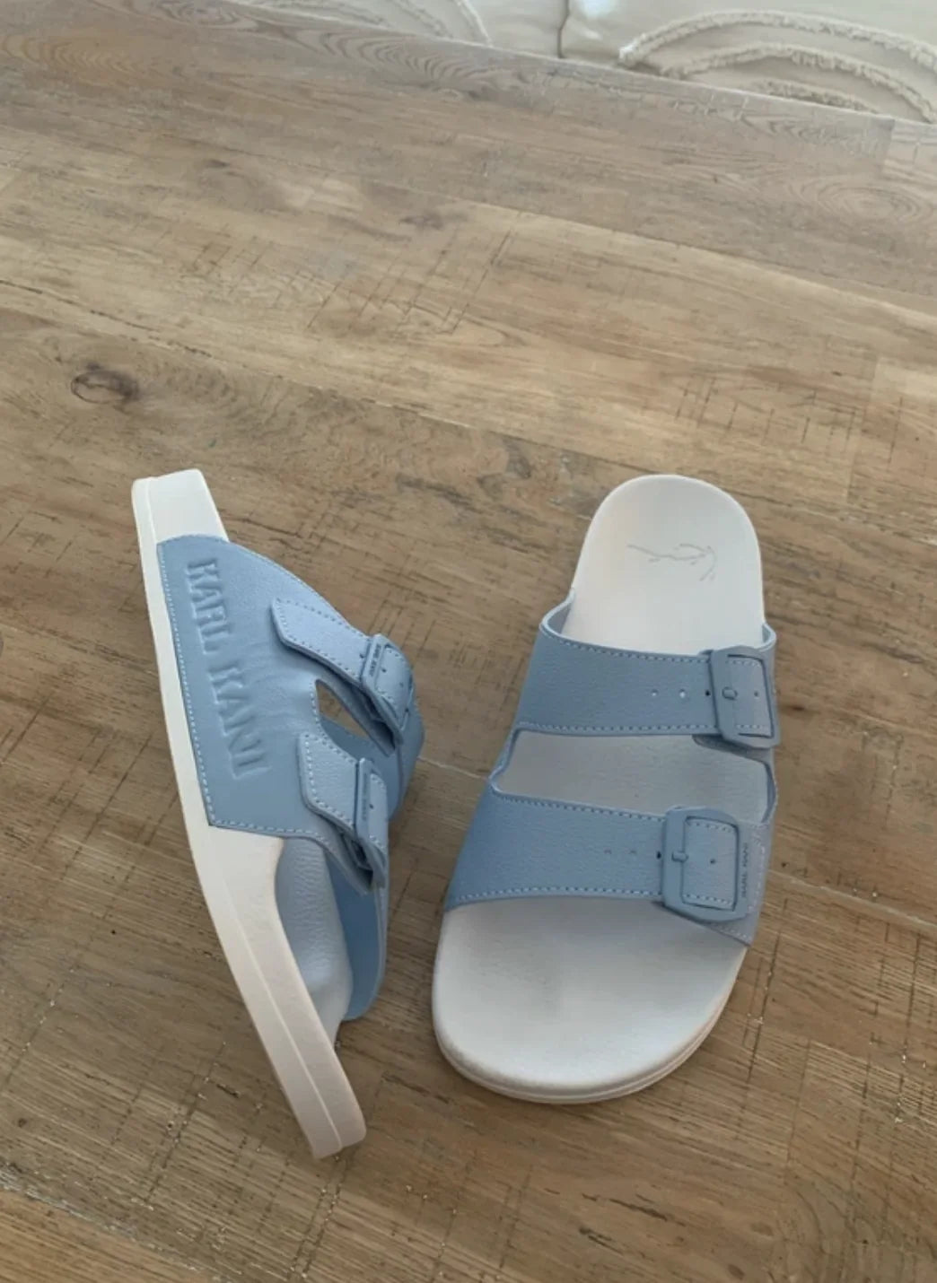 Karl Kani Light Blue Slides