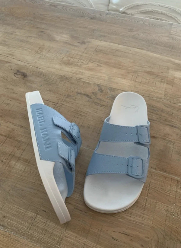 Karl Kani Light Blue Slides