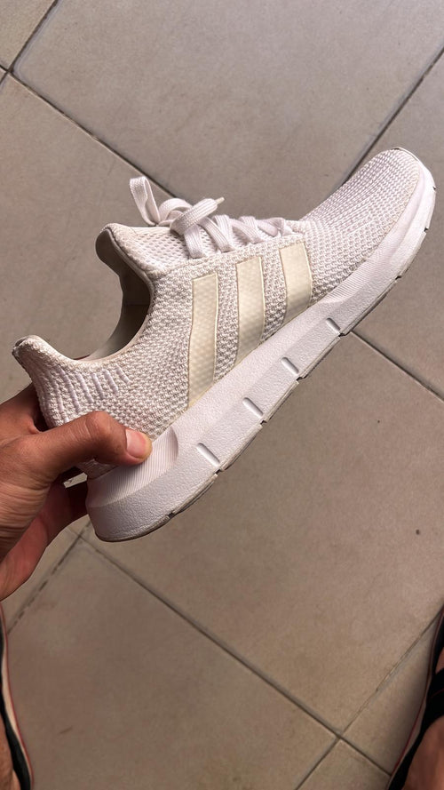Adidas Pureboost white sneakers second-hand, size 42 EU, opposite side real photo, Lbass Original Morocco