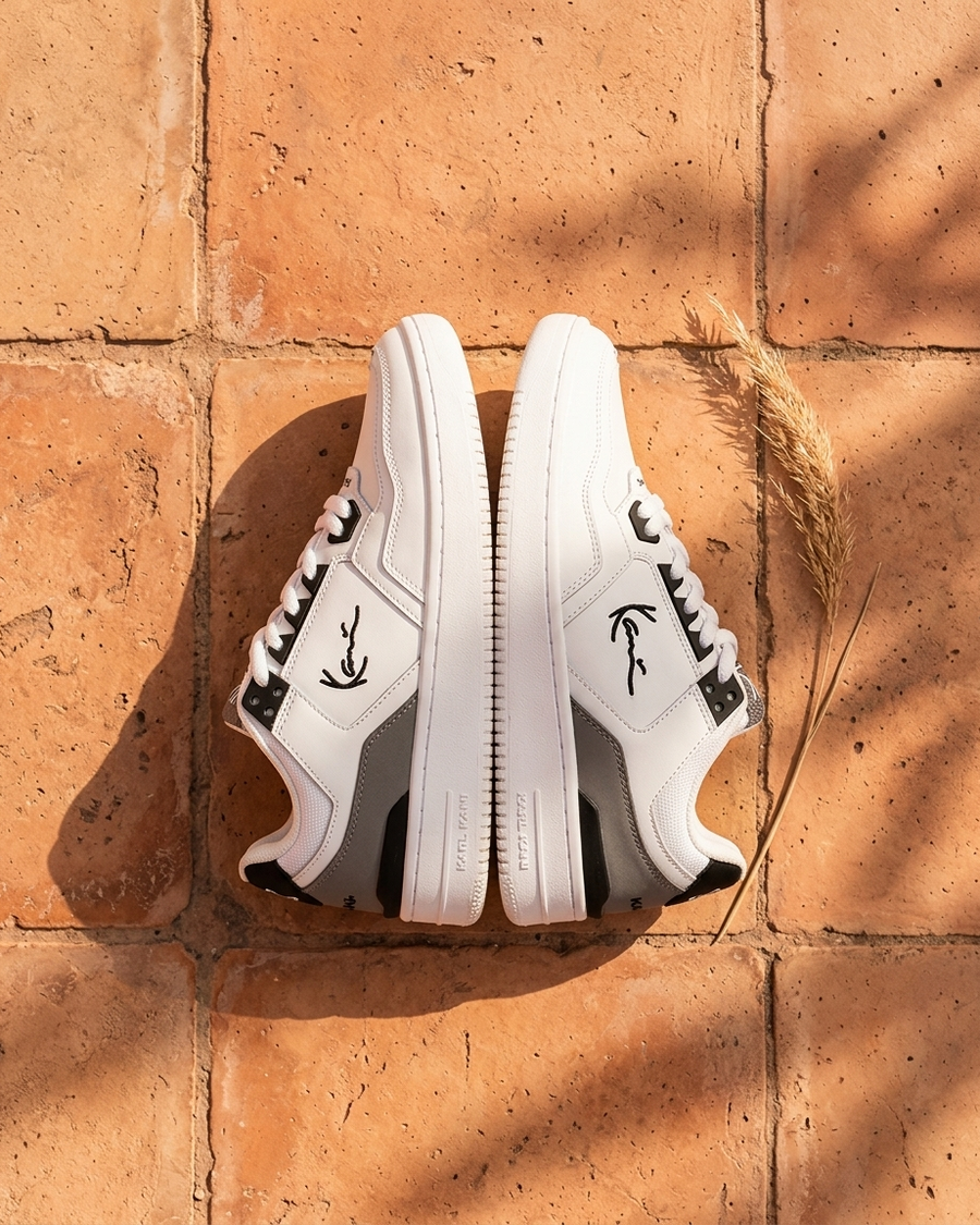 Karl Kani White Grey Sneakers — سنيكرز